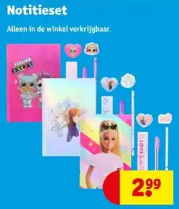 Kruidvat Notitieset aanbieding