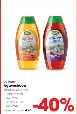 HANOS De Traay Agavesiroop aanbieding