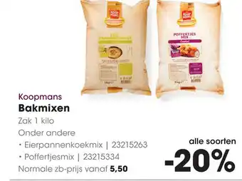 HANOS Koopmans Bakmixen aanbieding