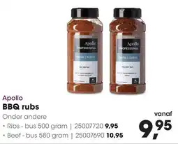 HANOS Apollo BBQ rubs aanbieding