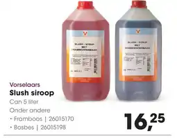 HANOS Vorselaars Slush siroop aanbieding