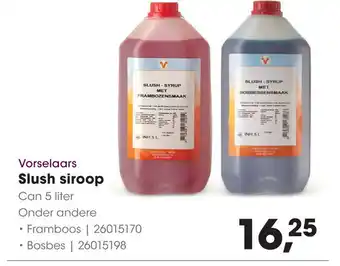 HANOS Vorselaars Slush siroop aanbieding