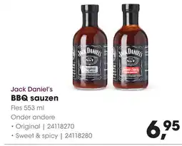 HANOS Jack Daniel's BBQ sauzen aanbieding
