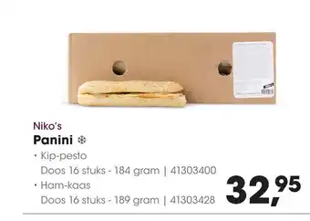HANOS Niko's Panini aanbieding