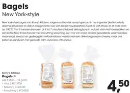 HANOS Kinny's Kitchen Bagels aanbieding