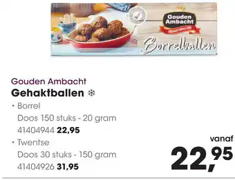 HANOS Gouden Ambacht Gehaktballen aanbieding