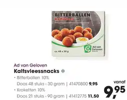 HANOS Ad van Geloven Kalfsvleessnacks aanbieding