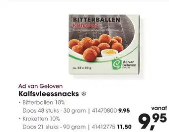 HANOS Ad van Geloven Kalfsvleessnacks aanbieding