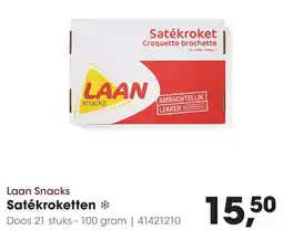 HANOS Laan Snacks Satékroketten aanbieding