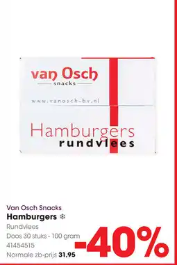 HANOS Van Osch Snacks Hamburgers aanbieding