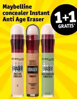 Kruidvat Maybelline concealer Instant Anti Age Eraser 1+1 aanbieding