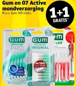 Kruidvat Gum en 07 Active mondverzorging aanbieding