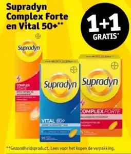Kruidvat Supradyn Complex Forte en Vital 50+ aanbieding