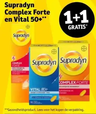 Kruidvat Supradyn Complex Forte en Vital 50+ aanbieding