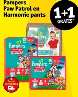 Kruidvat Pampers Paw Patrol en Harmonie pants aanbieding