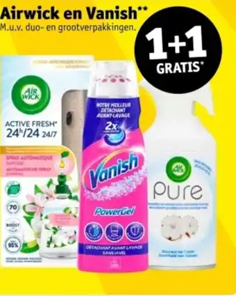 Kruidvat Airwick en Vanish aanbieding