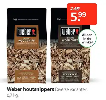 Pets Place Weber houtsnippers 0.7 kg aanbieding