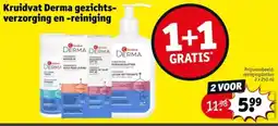 Kruidvat Kruidvat Derma gezichts verzorging en reiniging aanbieding
