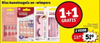 Kruidvat Kiss kunstnagels en wimpers aanbieding