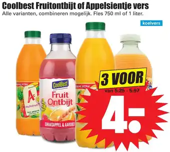 Dirk Coolbest Fruitontbijt of Appelsientje vers aanbieding