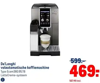 Makro De'Longhi volautomatische koffiemachine aanbieding