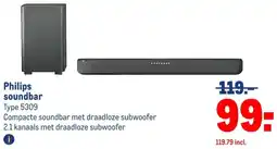 Makro Philips soundbar aanbieding