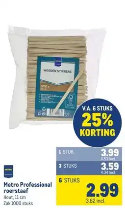 Makro Metro Professional roerstaaf aanbieding