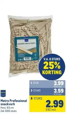 Makro Metro Professional snackvork aanbieding