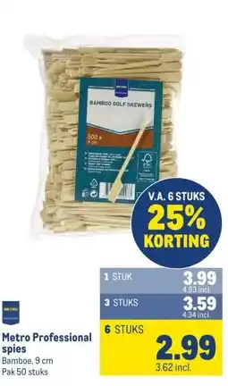 Makro Metro Professional spies aanbieding