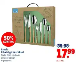 Makro Amefa 26-delige bestekset aanbieding