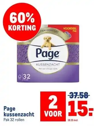 Makro Page kussenzacht aanbieding