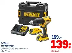 Makro DeWalt accuboorset aanbieding