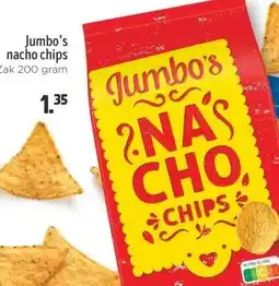 Jumbo Jumbo's nacho chips aanbieding