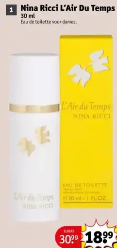 Kruidvat Nina Ricci L'Air Du Temps aanbieding