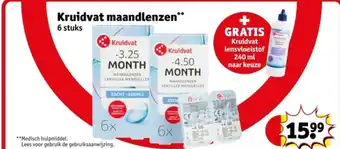 Kruidvat Kruidvat maandlenzen aanbieding