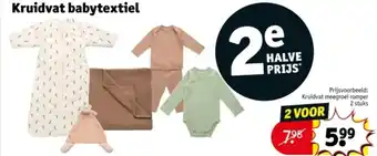 Kruidvat Kruidvat babytextiel aanbieding