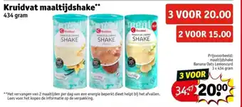 Kruidvat Kruidvat maaltijdshake aanbieding