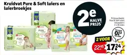 Kruidvat Kruidvat Pure & Soft luiers en luierbroekjes aanbieding