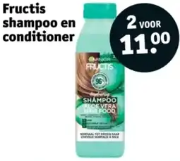 Kruidvat Fructis shampoo en conditioner aanbieding