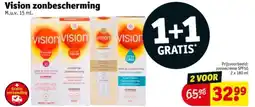 Kruidvat Vision zonbescherming aanbieding