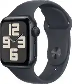 Coolblue Apple Watch SE 2024 40mm Midnight Sportband M/L aanbieding
