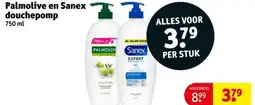 Kruidvat Palmolive en Sanex douchepomp aanbieding