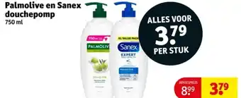 Kruidvat Palmolive en Sanex douchepomp aanbieding