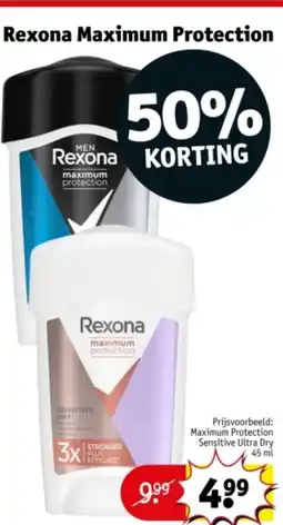 Kruidvat Rexona Maximum Protection aanbieding