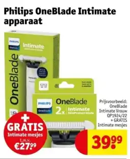 Kruidvat Philips OneBlade Intimate apparaat aanbieding