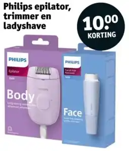 Kruidvat Philips epilator, trimmer en ladyshave aanbieding