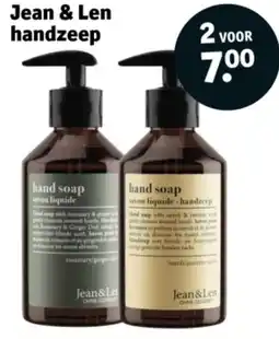 Kruidvat Jean & Len handzeep aanbieding