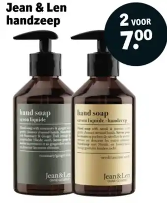 Kruidvat Jean & Len handzeep aanbieding
