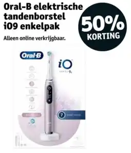 Kruidvat Oral-B elektrische tandenborstel i09 enkelpak aanbieding