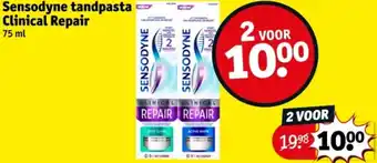 Kruidvat Sensodyne tandpasta Clinical Repair aanbieding